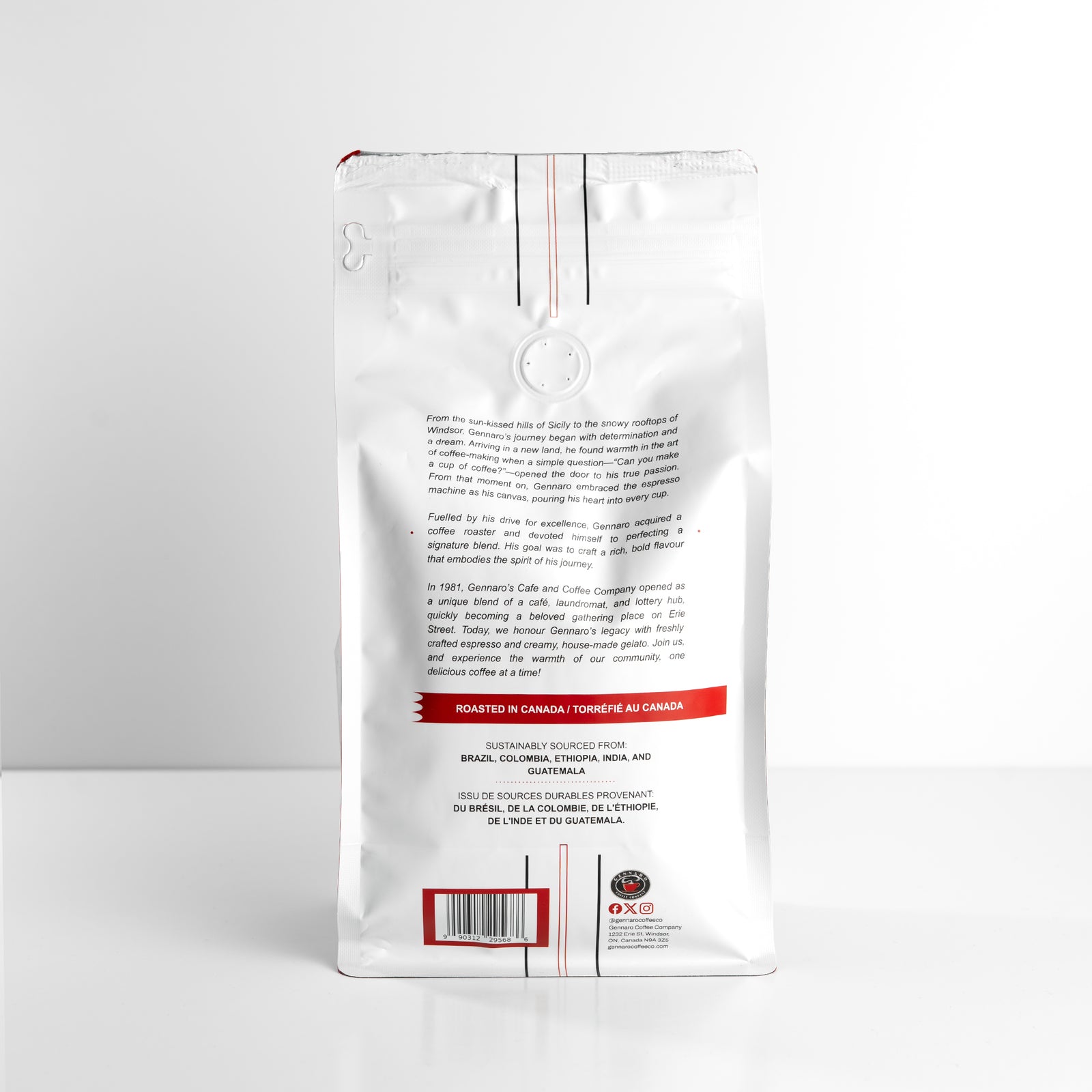 Gennaro espresso bag with cup